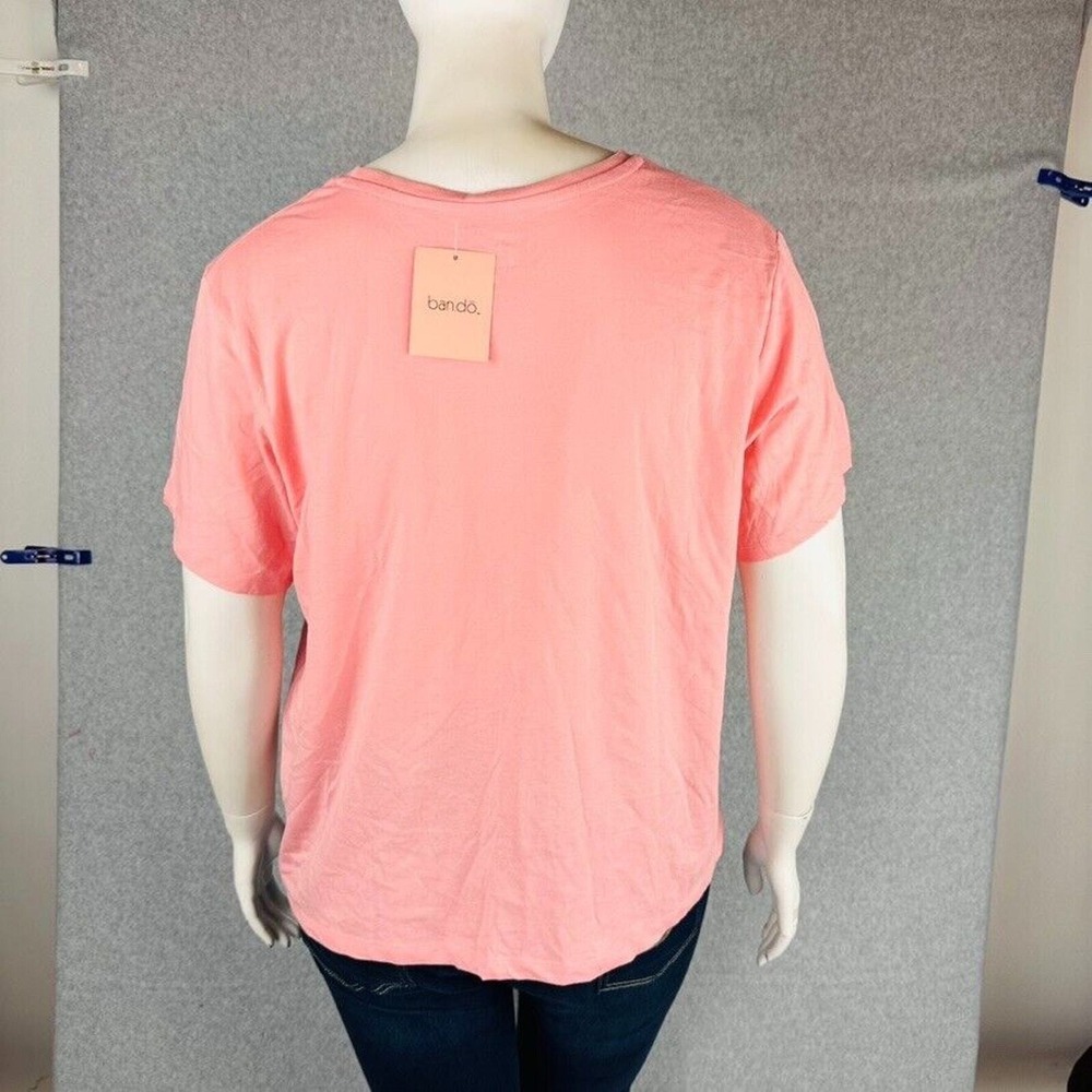 New Bando Shirt Womans Sz 2X Pink I Did My Best Short Sleeve Tee Graphic Top NWT - Picture 5 of 6